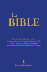 La Bible (intégrale) Crampon - Couverture bleue