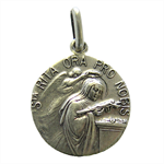 Médaille Sainte Rita - Métal imitation vieil argent - 18mm