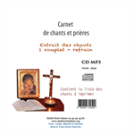 CD audio carnet de chants et prières MP3