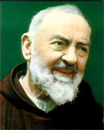 Image plastifiée Padre Pio