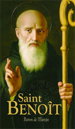 Saint Benoît - Patron de l'Europe - prières et textes