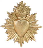 Ex-voto du Sacré-Coeur en résine n°3 - 15x17 cm