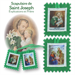 Scapulaire en tissu de Saint Joseph (Vert) SNM