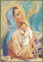 Icône de la Vierge des pauvres 10 x 15 cm   720.72