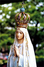 Image plastifiée Notre Dame de Fatima