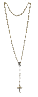 Chapelet de communion sur chaine dorée