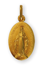 Médaille Miraculeuse - Plaqué Or - 17mm