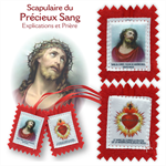Scapulaire en tissu du Précieux Sang (SNM)