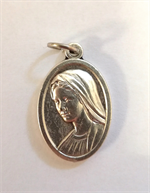 Médaille de Notre Dame de la Paix, Medjugorje Métal argenté 20 mm