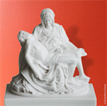 Statue de la Pieta en albâtre - 18 cm