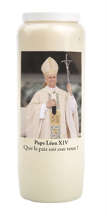 Bougie de neuvaine Léon XIV