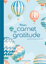 Mon carnet de gratitude - Bleu - Version montgolfières