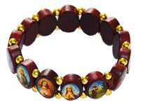 Bracelet en bois multisaints