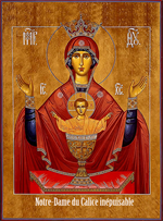 Poster A4 Vierge du Calice inépuisable (21x28 cm)