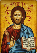 Icône magnet du Christ Pantocrator