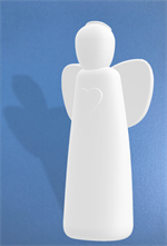 Statue Ange de l'amour en albâtre - 14 cm