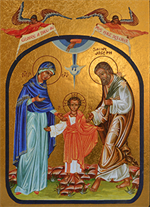 Icône La Sainte Famille - Fond Or - 194.63