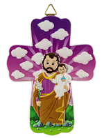 Croix en résine Saint Joseph 