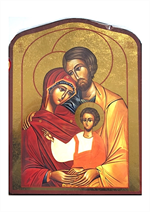 Icône de la Sainte Famille - Fond Or 15 x 20 cm 153.67
