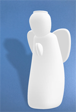 Statue Ange en prière en albâtre - 11 cm
