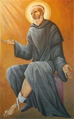 Image plastifiée de Saint Pérégrin