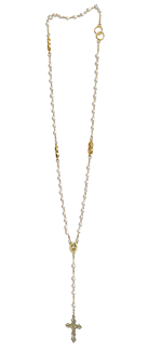 Chapelet de mariage sur chaîne dorée