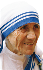 Image plastifiée de Mère Teresa