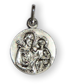 Médaille de saint Joseph - Argent massif - 16 mm