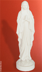 Statue Notre-Dame de Lourdes en albâtre - 23 cm