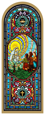 Cadre Icône doré Notre Dame de Fatima