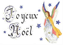 Carte de Noël "Joyeux Noël" - Lot de 5