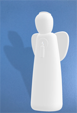 Statue Ange de la lumière en albâtre - 14 cm