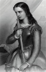 Image plastifiée Sainte Jeanne d'Arc