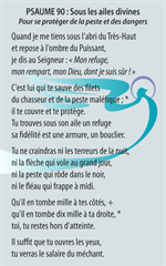 Image Psaume 90 - Sous les Ailes divines, contre la peste et le danger