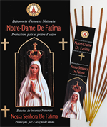 Encens naturel Notre-Dame de Fatima - Lot de 12 boites de 10 batonnets