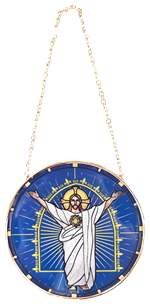 Vitrail Sacré-Cœur de Jésus en verre. VI114SC