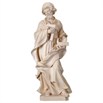 Statue saint Joseph artisan bois naturel - 10 cm