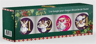 Coffret kit de 4 bougies veilleuses de l'avent