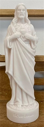 Statue du Sacré Coeur en albâtre - 17 cm