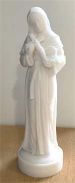 Statue de Sainte Rita en albâtre - 17 cm