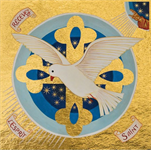 Icône dorée La Colombe de l'Esprit Saint - 652.64