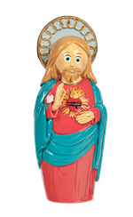 Statue en résine Sacré Coeur de Jésus