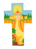 Croix Pain et vin 14x9cm