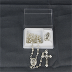 Coffret de communion - Chapelet sur chaine + médaille