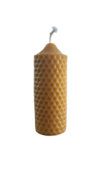Bougie en cire d'abeille gaufrée 100 % 15 cm