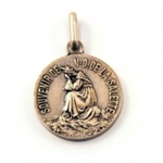 Médaille Notre Dame de la Salette- Métal argentée - 18 mm
