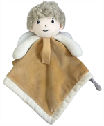 Doudou plat Ange Gardien + attache tétine