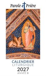 Calendrier liturgique officiel 2027 - Année B