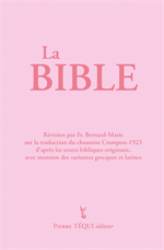 La Bible (intégrale) Crampon - Couverture rose