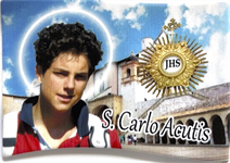 Magnet de Carlo Acutis en plastique